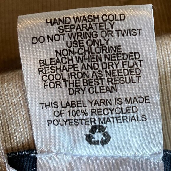 Pink Rose 2-Piece Vest/Pants Loungewear Knit Set Sz M Light Beige #107K - Picture 11 of 11